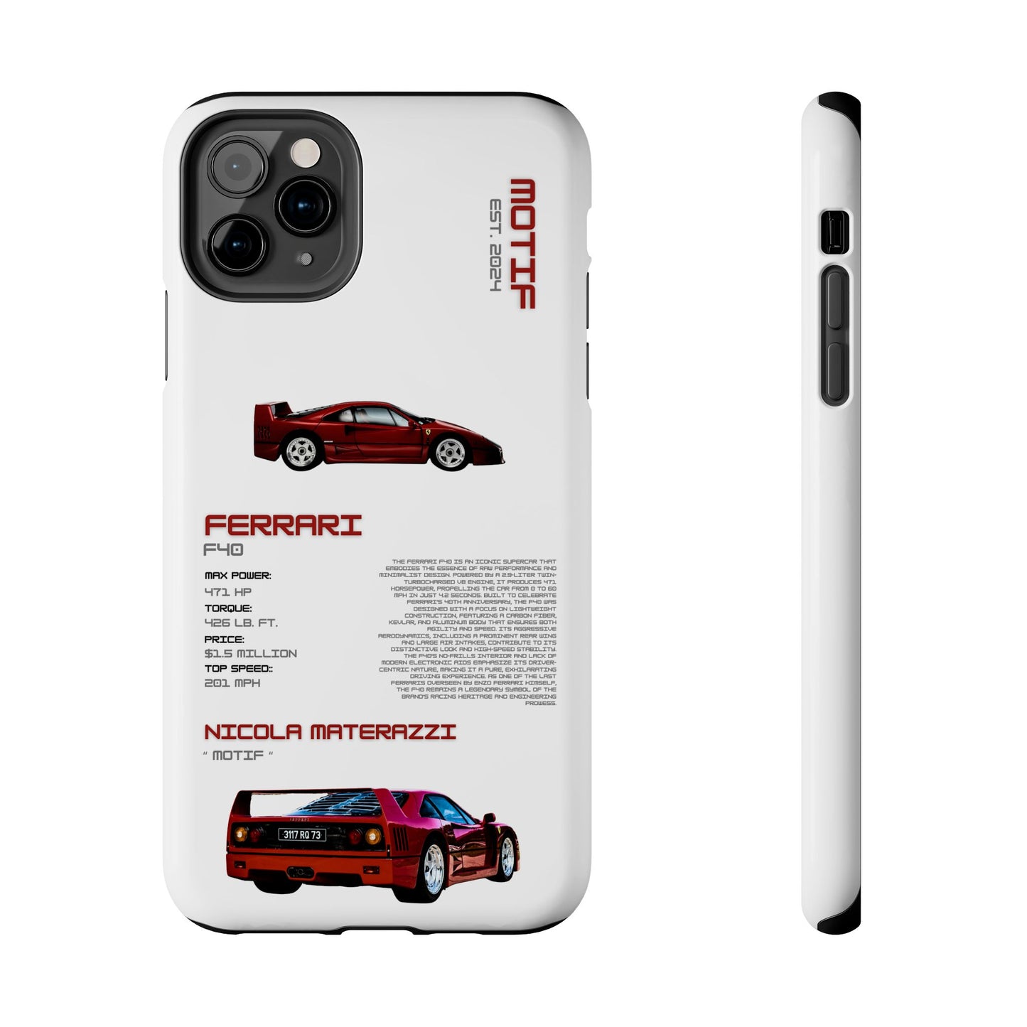 MOTIF : FERRARI F40 [PRODUCT:WHITE]