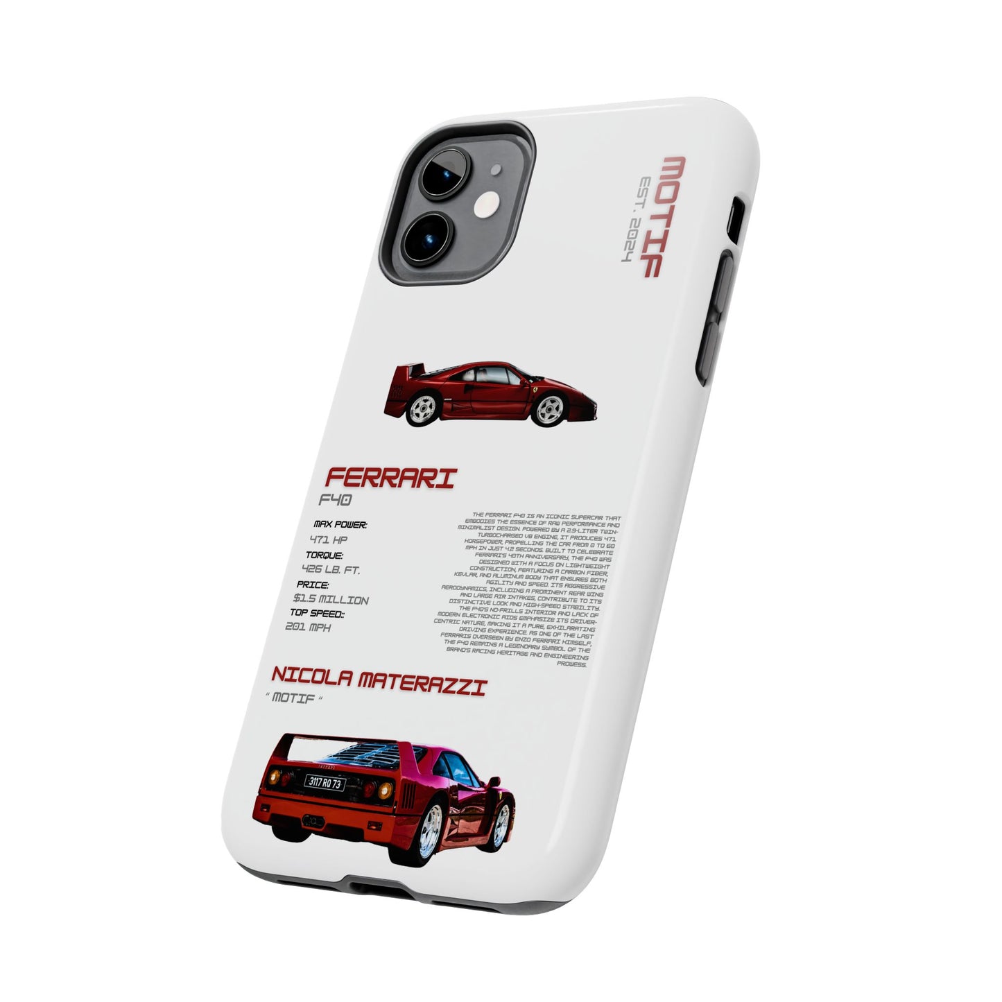 MOTIF : FERRARI F40 [PRODUCT:WHITE]