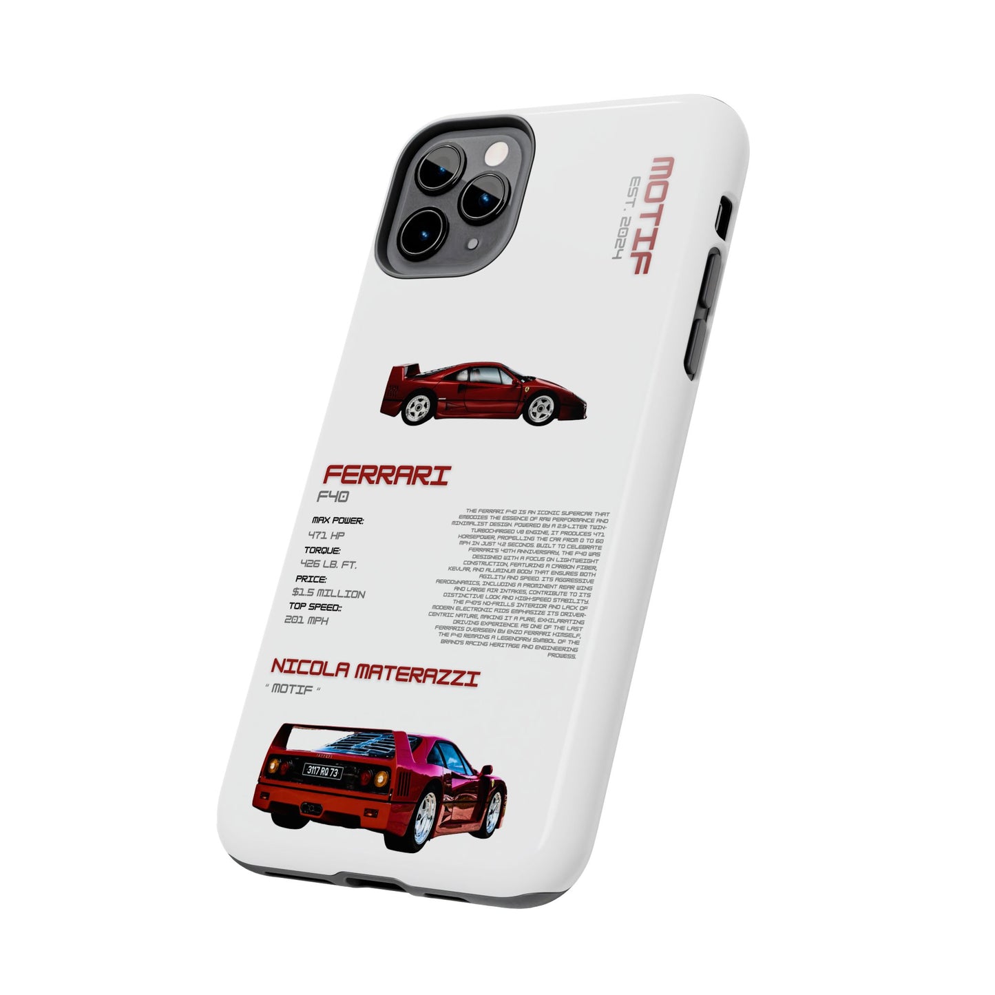 MOTIF : FERRARI F40 [PRODUCT:WHITE]