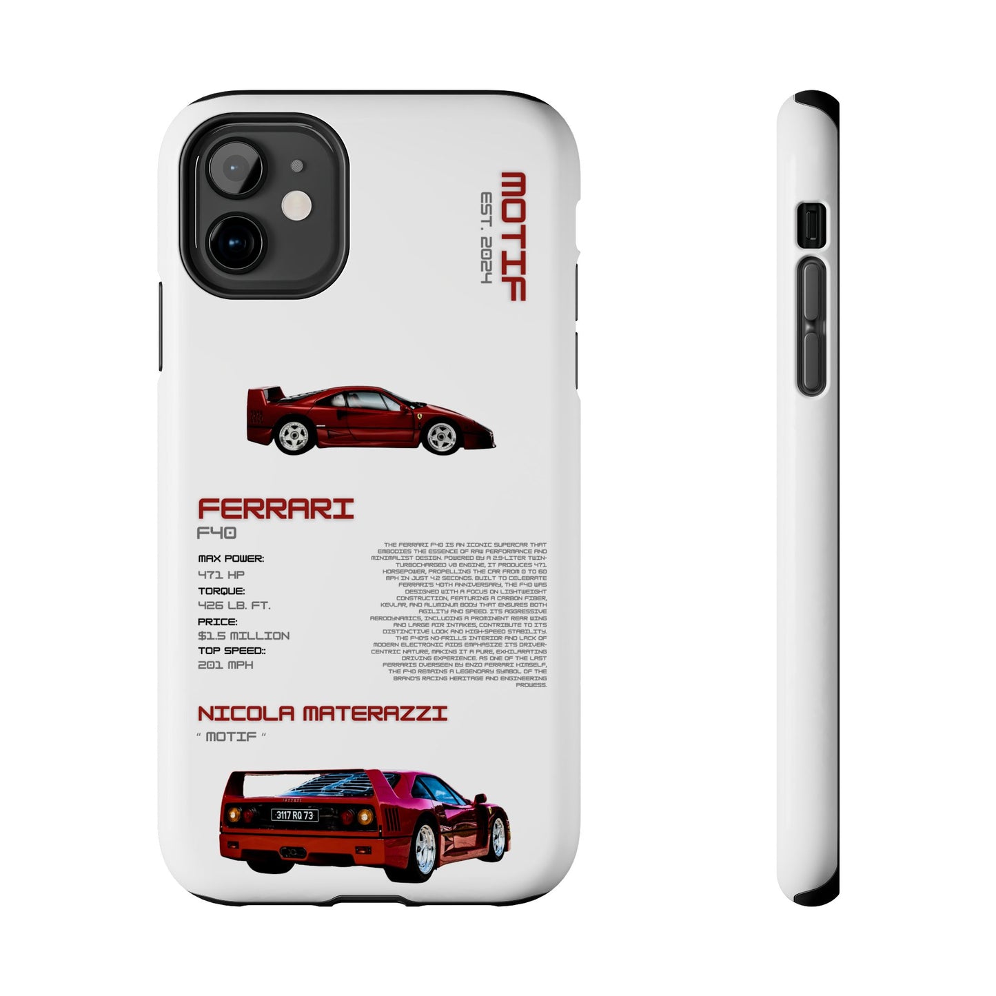 MOTIF : FERRARI F40 [PRODUCT:WHITE]